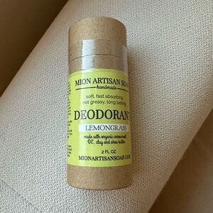 Organic deodorant lemongrass